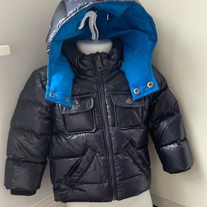 Diesel Puffer Coat Navy Blue Boys Size 12 Months